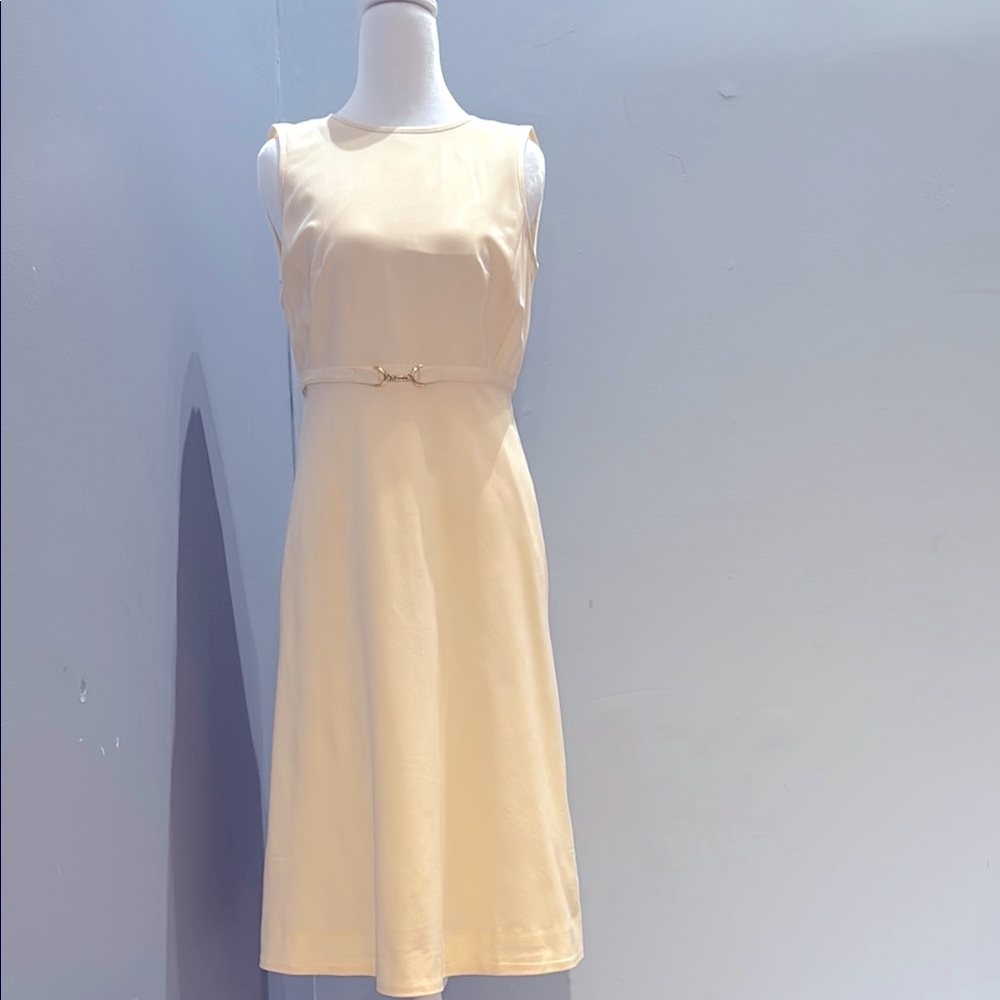 J. Crew Cream A-Line Midi Dress for Weddings